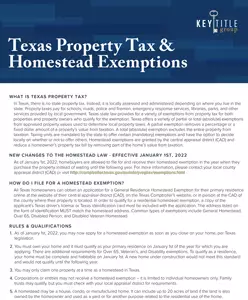 KTG Homestead Exemptions 2022