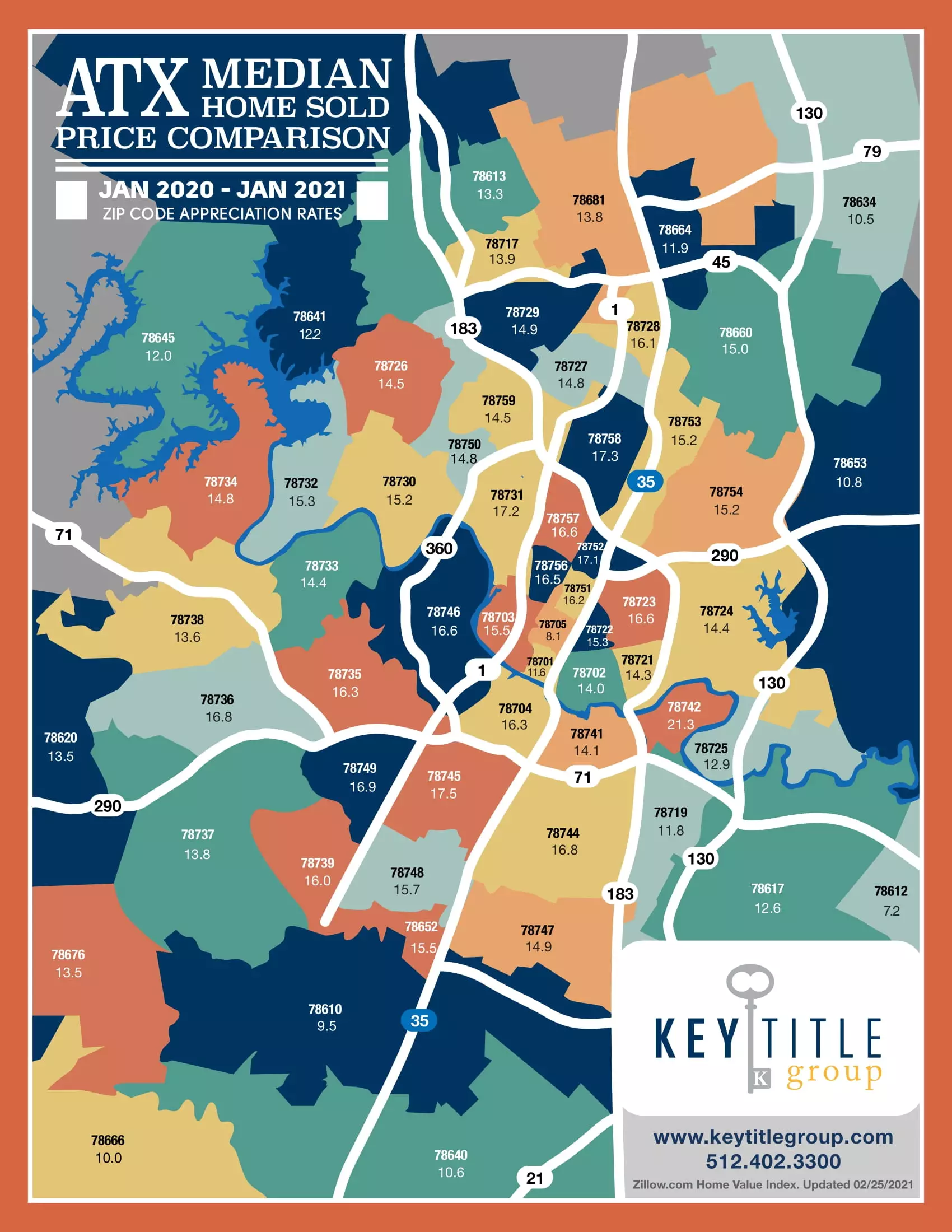 January 2021 - Zip Code Map