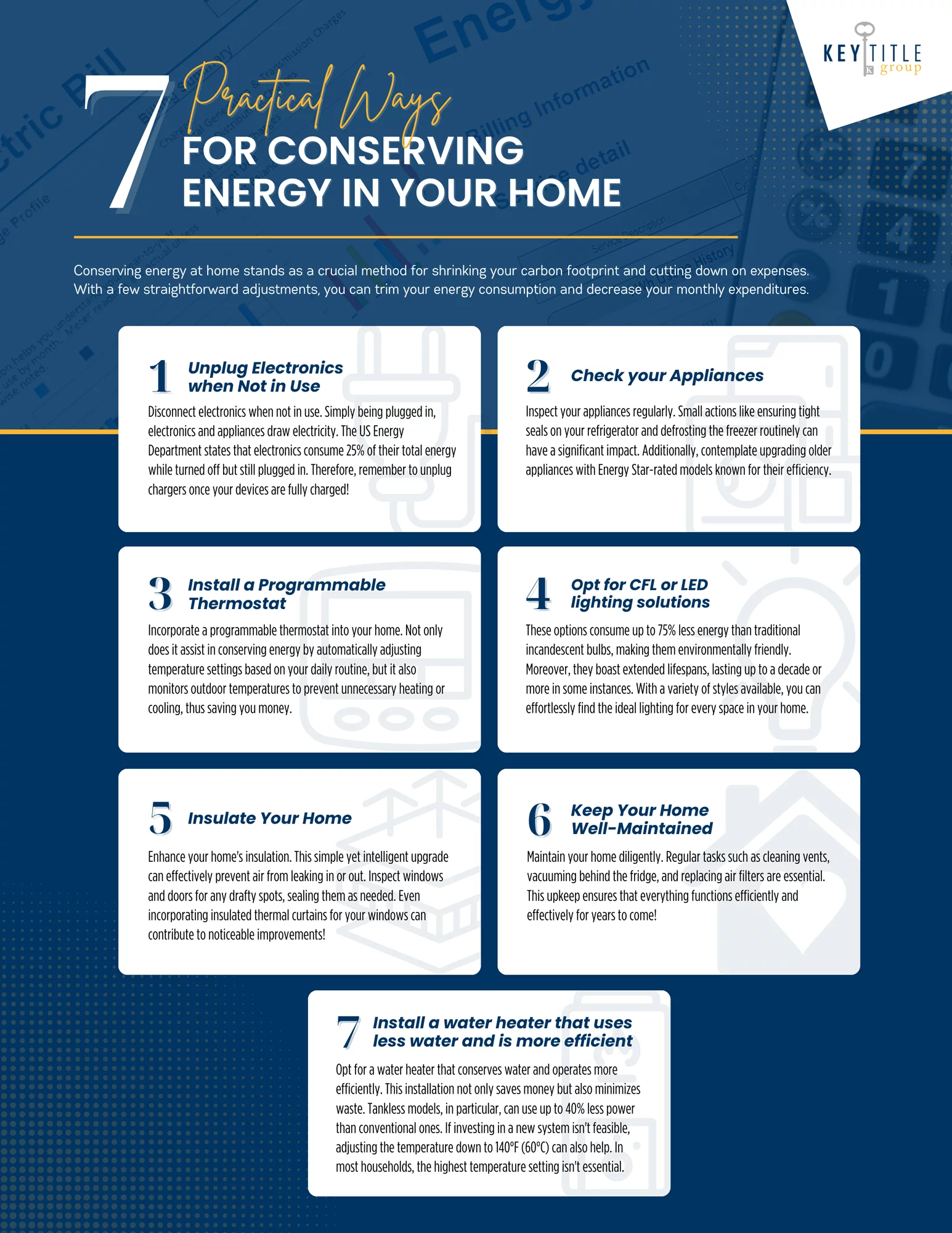 7 Energy Conserving Tips